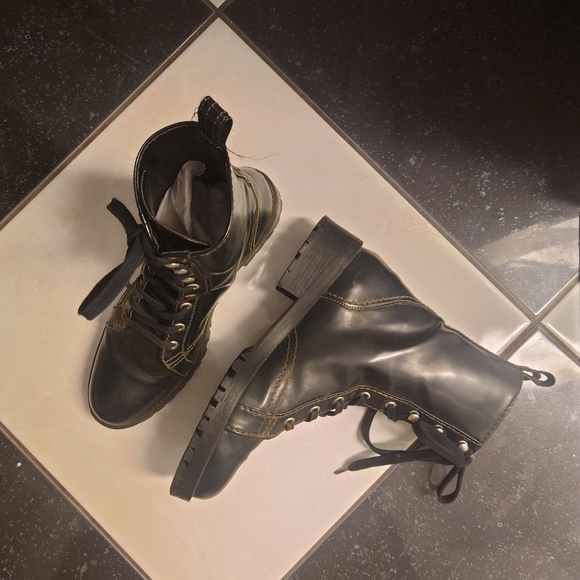 Zara Military Combat Boots - Picture 4 of 6